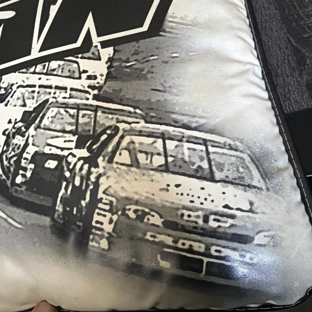 Nascar Bristol Motor Speedway AND Race Fan Vinyl Pillow Seat Cushions.